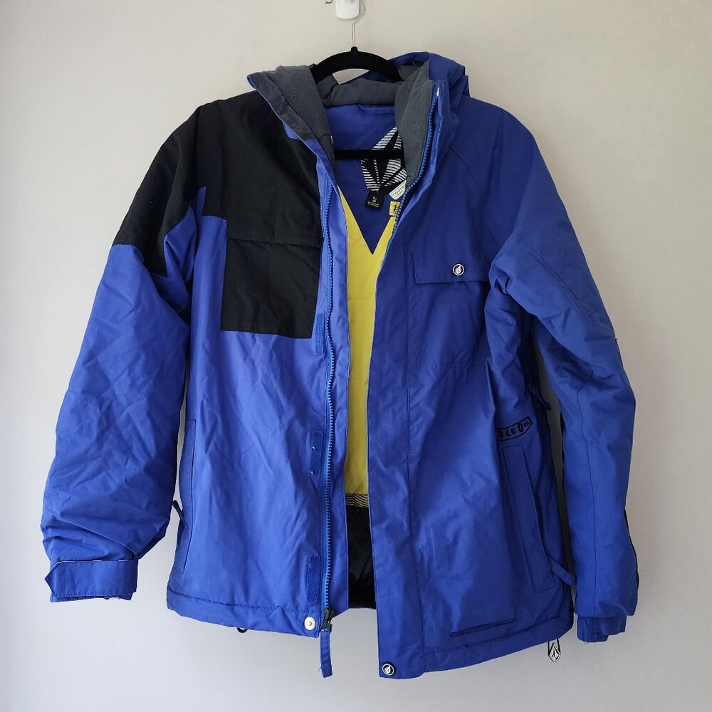 VOLCOM Eagle Snow Ski Jacket | Youth Large | Snow Skirt Hooded Full Zip Winter